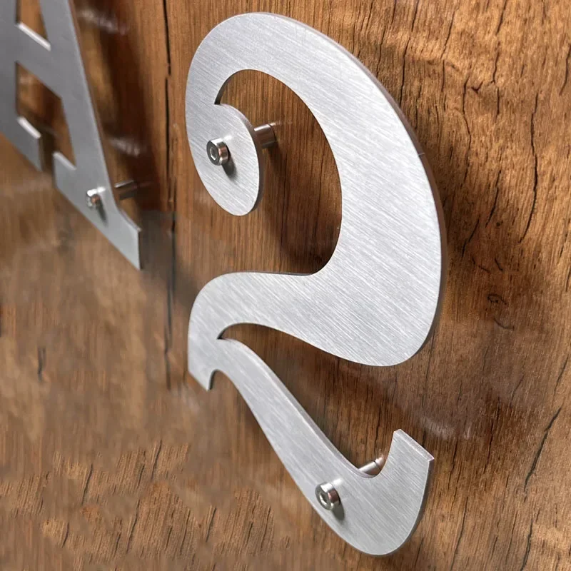 Interior Design Quotes - 127mm/5in baja nirkarat huruf nomor luar