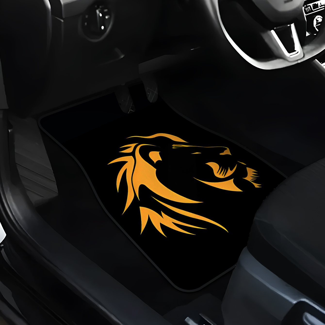 Interior Design Visualizer - 4pcs Karpet Mobil Dengan Motif Kepala