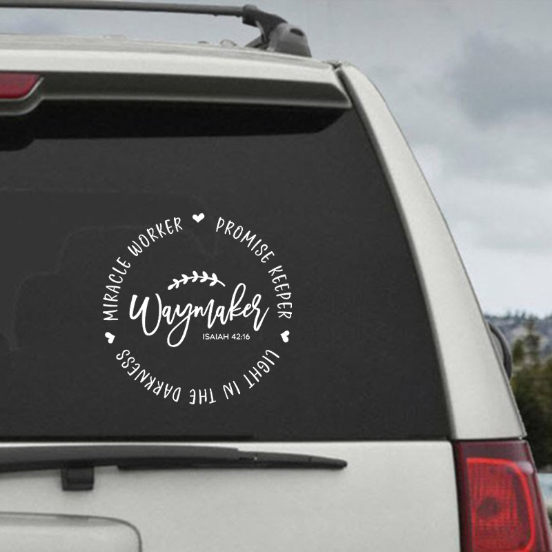 Interior Design Quotes - Waymaker Stiker Vinil Kutipan Kristen Dekorasi