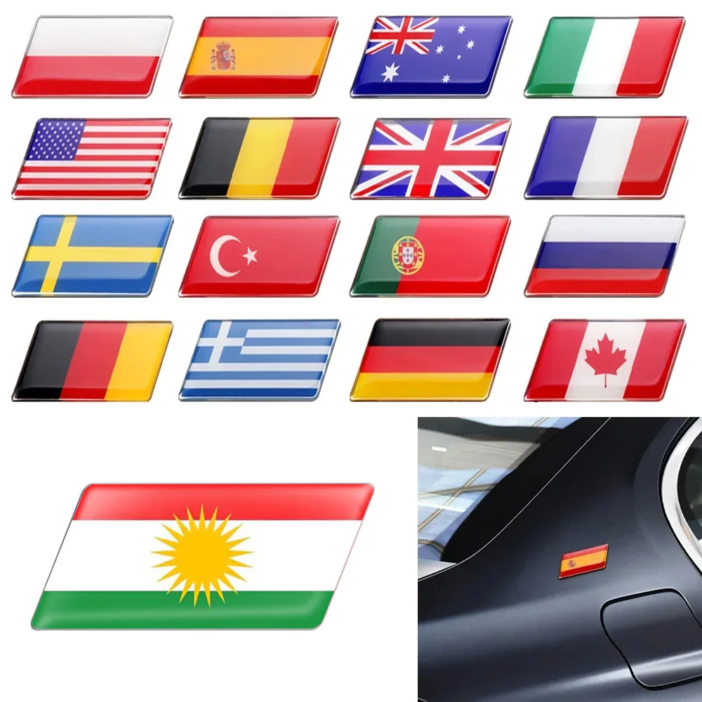 Interior Design Quotes - Stiker bendera mobil 3D Epoxy Swedia