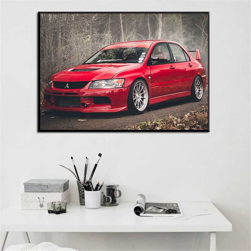 Poster Supercar Lancer Evo Gam - Interior Design Studio ulasan dan harga