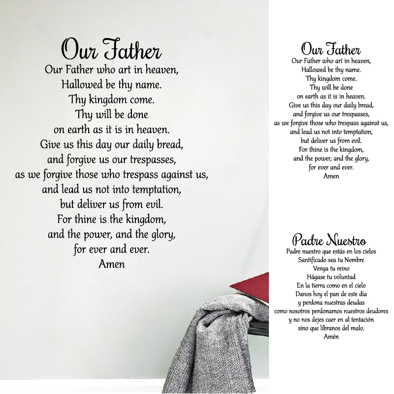 Stiker Doa Bapa Kami Tuhan Sti - Interior Design Quotes ulasan dan harga