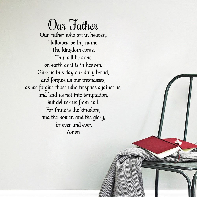 Stiker Doa Bapa Kami Tuhan Sti - Interior Design Quotes ulasan dan harga