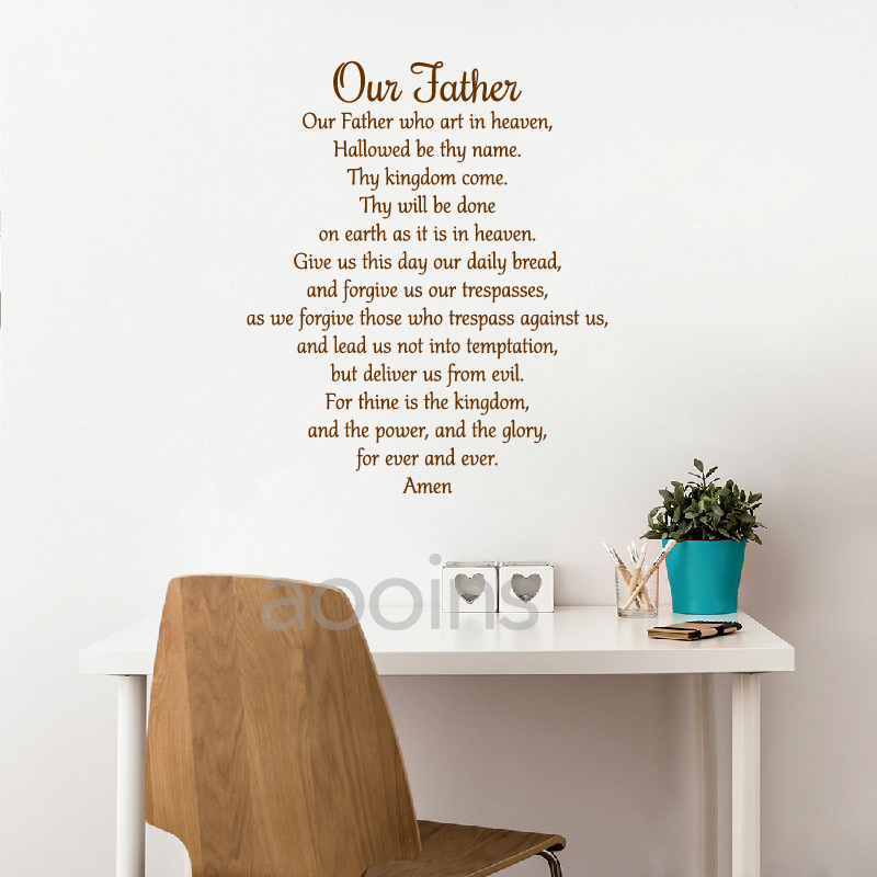 Stiker Doa Bapa Kami Tuhan Sti - Interior Design Quotes ulasan dan harga