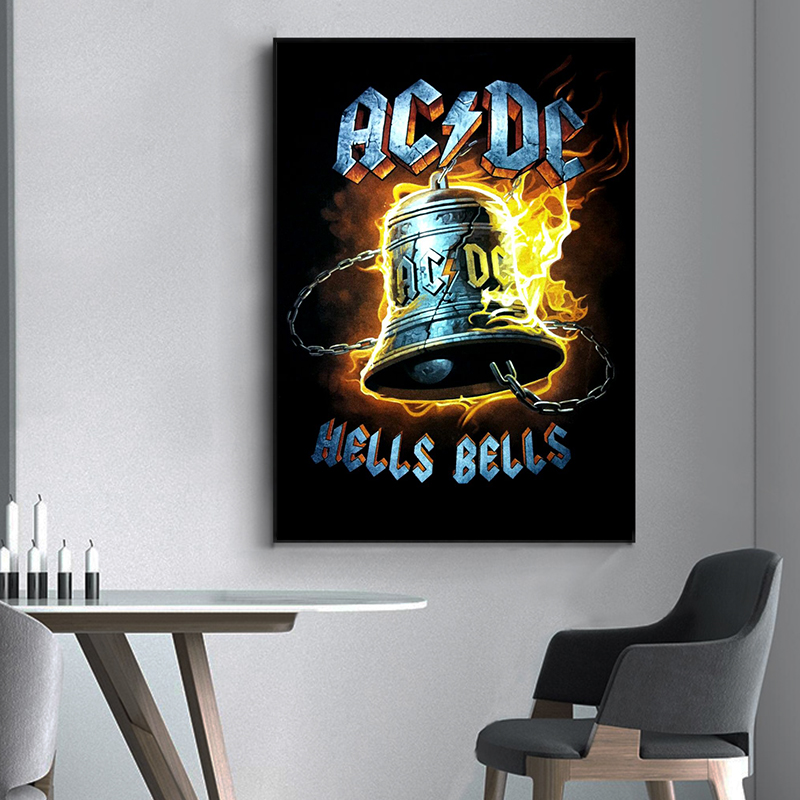 AC_DC Band kanvas seni Retro p - Interior Design Studio ulasan dan harga