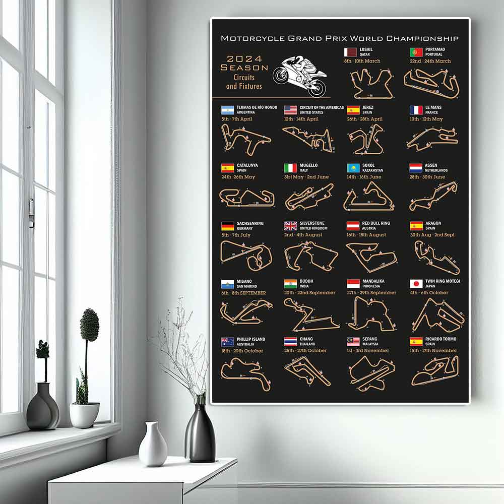 Lukisan kanvas kalender sirkui - Interior Design Studio ulasan dan harga