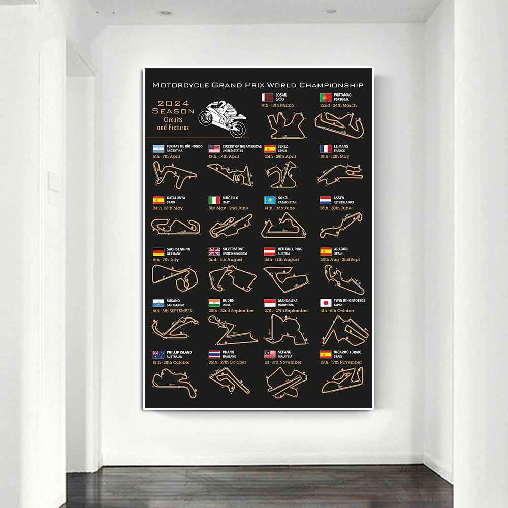 Lukisan kanvas kalender sirkui - Interior Design Studio ulasan dan harga