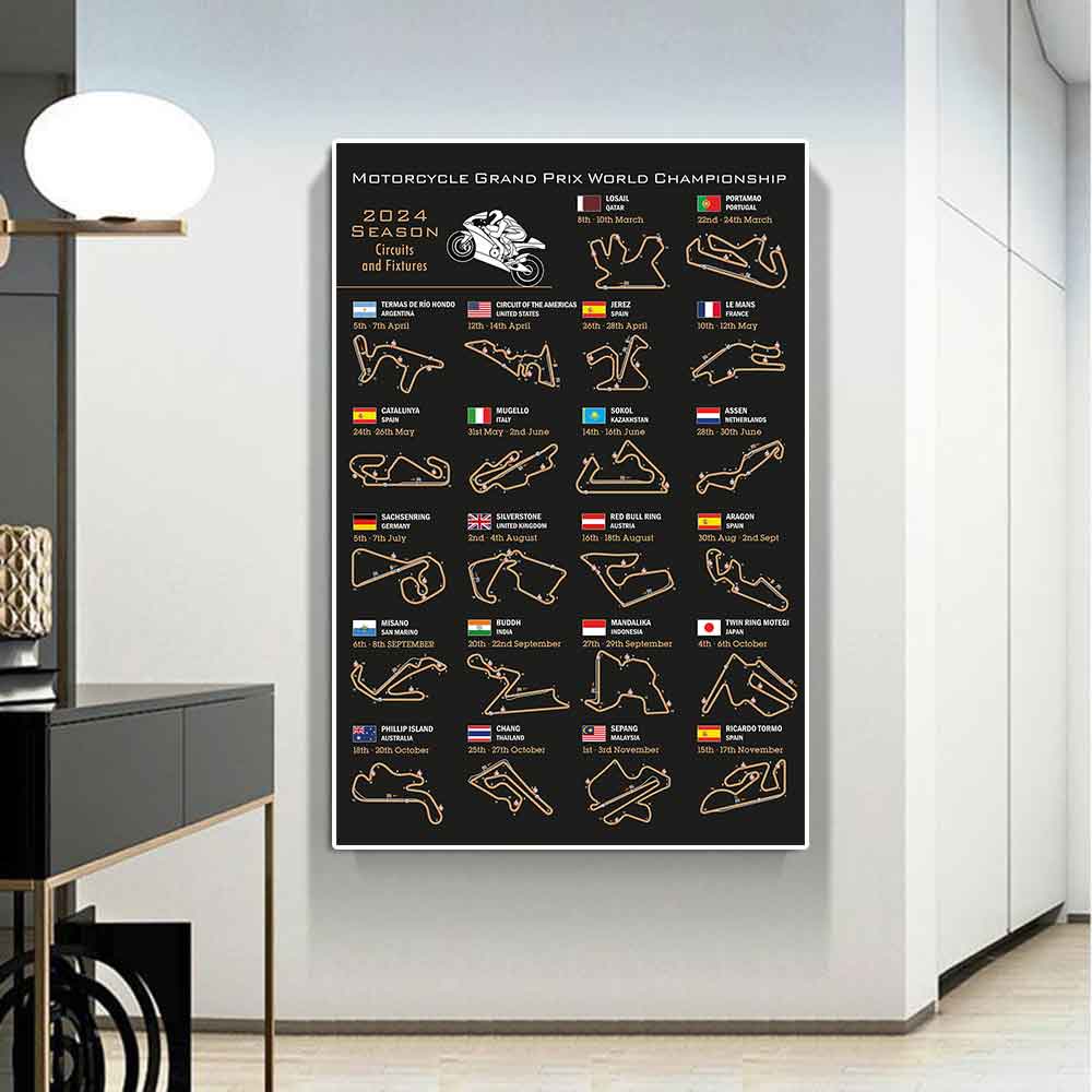 Lukisan kanvas kalender sirkui - Interior Design Studio ulasan dan harga