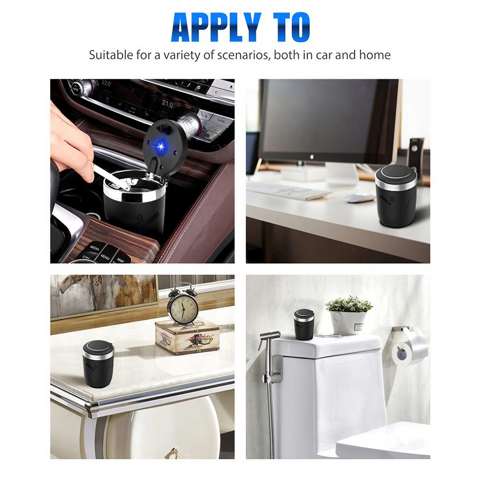 Asbak Mobil dengan Lampu LED,  - Interior Design Degree ulasan dan harga