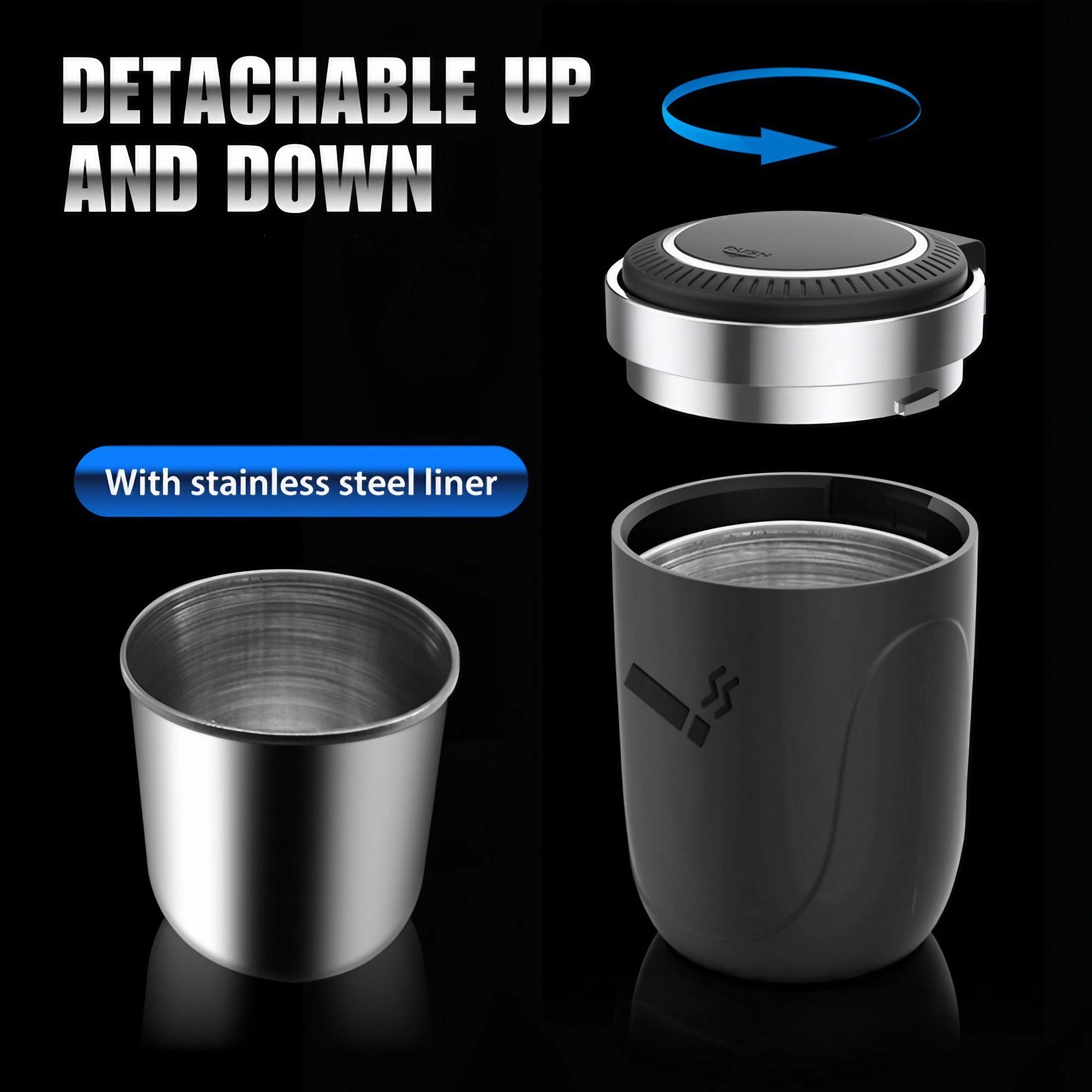 Asbak Mobil dengan Lampu LED,  - Interior Design Degree ulasan dan harga