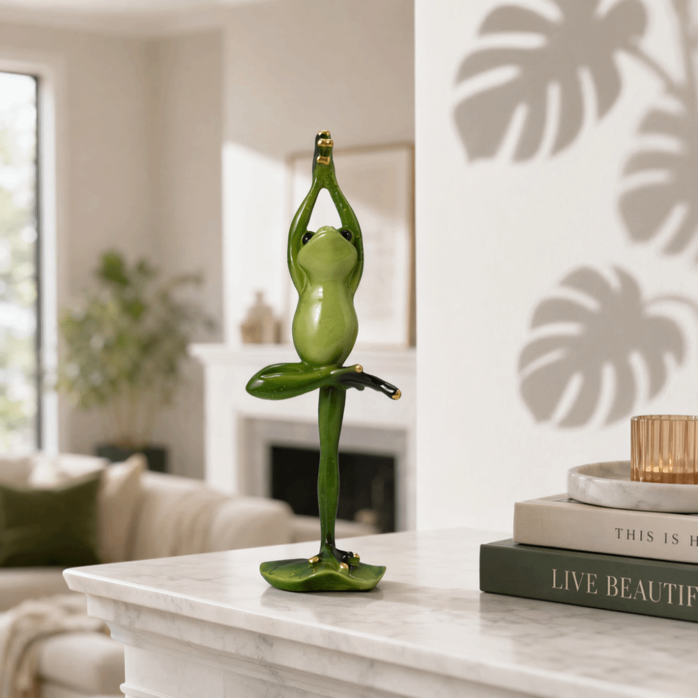 Figur Resin Amfibi Pose Yoga,  - Interior Design Degree ulasan dan harga
